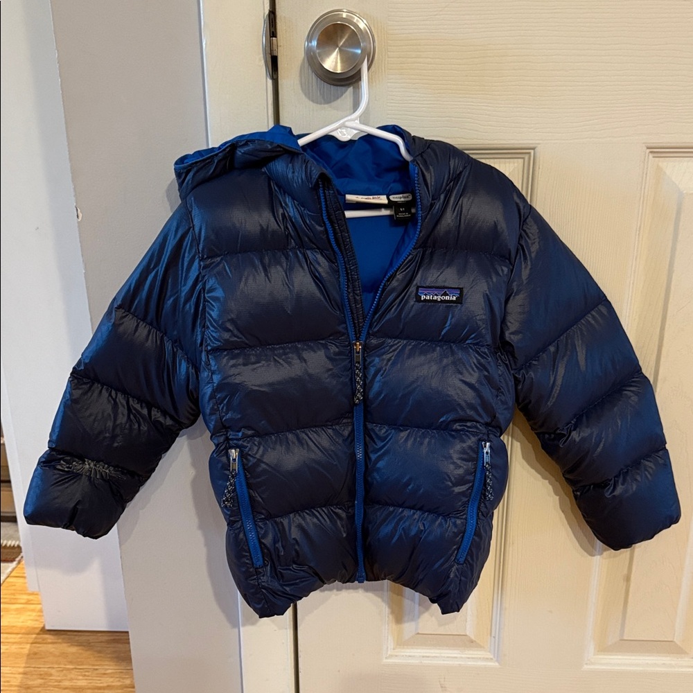 Patagonia Kids Hi Loft Down Puffer Jacket - Deep Blue 5T